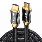 Furalis 4K HDMI Kablosu (1.5 METRE) - Yüksek Hızlı Görüntü ve Ses İletimi - UHD Görüntü Aktarımı - Örgülü Kablo ve Metal Başlıklı - TV, Monitör, PS, Xbox, Projektör Uyumlu