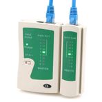 Furalis Network Kablo Tester RJ11 RJ45 İnternet Kablosu Kontrol Cihazı - CAT5/6/7/8 Ethernet Kablo Uyumlu - Ayrılabilir Remote Modül - LED Göstergeli Hatalı Bağlantı Tespiti - Hızlı/Yavaş Mod