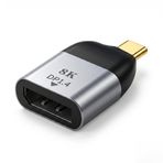 Furalis Type-C to DisplayPort 1.4 Çevirici Mini Adaptör - 8K'ya Kadar Destek - USB-C'den DP Görüntü Dönüştürücü - Alüminyum Gövde - Laptop Tablet Telefon Uyumlu - Tak Çalıştır