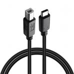 Furalis Type-C to USB-B Yazıcı Tarayıcı Printer Kablosu (1.5 METRE) - PC ve Laptop ile Yazıcı Ara Bağlantı Data Kablosu - USB 2.0 Hızlı ve Stabil Yazdırma - Kolay Kullanım - USB-C Printer Kablosu