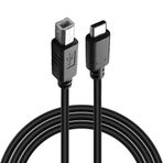 Furalis Type-C to USB-B Yazıcı Tarayıcı Printer Kablosu (3 METRE) - PC ve Laptop ile Yazıcı Ara Bağlantı Data Kablosu - USB 2.0 Hızlı ve Stabil Yazdırma - Kolay Kullanım - USB-C Printer Kablosu