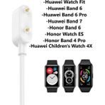 Furenfa Huawei Band 6/6 Pro Uyumlu Yüksek Kalite Şarj Kablosu (Beyaz)