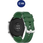 Furenfa Huawei Gt / Gt2 / Gt2 Pro / Gt3 / Gt 3 Pro - Honor Magic Watch 2 46MM -Samsung Gear Watch 46MM Silikon Kordon - Yeşil