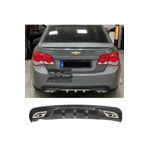 Furens Chevrolet Cruze Difüzör Arka Tampon Eki 2 Egzoz Çıkışlı Siyah