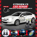Furens Citroen C5 2008-2015 Uzun Far Uyumlu Şimşek Etkili LED Xenon Pro Series H1