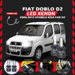 Furens Fiat Doblo D2 2006-2012 Kısa Far Uyumlu Şimşek Etkili LED Xenon Premium Series H7 - Beyaz