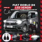 Furens Fiat Doblo D4 2015-2023 Uzun Far Uyumlu Şimşek Etkili LED Xenon Light Series H7 - Beyaz
