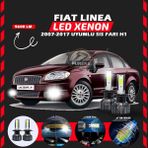 Furens Fiat Linea 2007-2017 Sis Farı Uyumlu Şimşek Etkili LED Xenon Pro Series H1