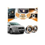 Furens Fiat Linea Uyumlu, Universal Mercekli Led Angel Sis Farı, 76mm Turuncu Renk
