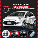 Furens Fiat Punto 2006-2017 Uzun - Kısa Far Uyumlu Şimşek Etkili Led Xenon Pro Series H4 - Beyaz