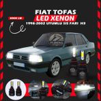 Furens Fiat Tofaş Sis Farı Uyumlu Şimşek Etkili Led Xenon Light Series H3 - 1 - Beyaz