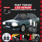 Furens Fiat Tofaş Sis Farı Uyumlu Şimşek Etkili Led Xenon Premium Series H3 - 1 - Beyaz
