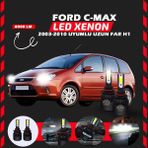 Furens Ford C-Max 2003-2010 Uzun Far Uyumlu Şimşek Etkili Led Xenon Light Series H1 - Beyaz