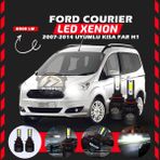 Furens Ford Courier 2007-2014 Kısa Far Uyumlu Şimşek Etkili Led Xenon Light Series H1 - Beyaz