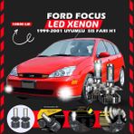 Furens Ford Focus 1 1999-2001 Sis Farı Uyumlu Şimşek Etkili Led Xenon Premium Series H1 - Beyaz
