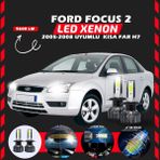 Furens Ford Focus 2 2005-2008 Kısa Far Uyumlu Şimşek Etkili Led Xenon Pro Series H7 - 1 - Beyaz