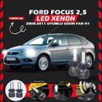 Furens Ford Focus 2.5 2008-2011 Uzun Far Uyumlu Şimşek Etkili Led Xenon Premium Series H1 - Beyaz