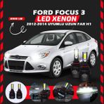 Furens Ford Focus 3 2012-2014 Uzun Far Uyumlu Şimşek Etkili Led Xenon Light Series H1 - Beyaz
