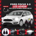 Furens Ford Focus 3.5 2014-2018 Uzun Far Uyumlu Şimşek Etkili Led Xenon Light Series H1 - Beyaz