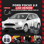 Furens Ford Focus 3.5 2014-2018 Uzun Far Uyumlu Şimşek Etkili Led Xenon Premium Series H1 - Beyaz
