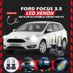 Furens Ford Focus 3.5 2014-2018 Uzun Far Uyumlu Şimşek Etkili Led Xenon Pro Series H1 - Beyaz