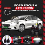 Furens Ford Focus 4 2018-2024 Kısa Far Uyumlu Şimşek Etkili Led Xenon Light Series H7 - Beyaz