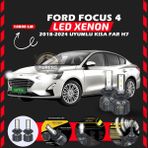 Furens Ford Focus 4 2018-2024 Kısa Far Uyumlu Şimşek Etkili Led Xenon Premium Series H7 - Beyaz