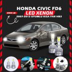 Furens Honda Civic Fd6 2007-2012 Kısa Far Uyumlu Şimşek Etkili LED Xenon Performance Series Hb3 - Beyaz