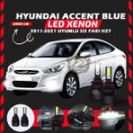 Furens Hyundai Accent Blue 2011-2021 Sis Farı Uyumlu Şimşek Etkili LED Xenon Light Series H27 - Beyaz