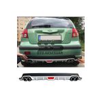 Furens Hyundai Getz Difüzör Arka Tampon Eki 4 Egzoz Çıkışlı Gri