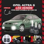 Furens Opel Astra G 1998-2009 Sis Farı Uyumlu Şimşek Etkili LED Xenon Premium Series H3 - Beyaz