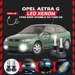 Furens Opel Astra G 1998-2009 Sis Farı Uyumlu Şimşek Etkili LED Xenon Pro Series H3 - Beyaz