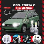 Furens Opel Corsa C 2000-2006 Kısa Far Uyumlu Şimşek Etkili LED Xenon Performance Series H7 - Beyaz