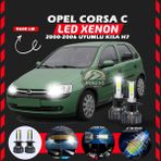 Furens Opel Corsa C 2000-2006 Kısa Far Uyumlu Şimşek Etkili LED Xenon Pro Series H7 - 1 - Beyaz