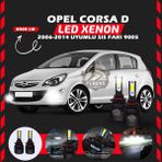 Furens Opel Corsa D 2006-2014 Sis Farı Uyumlu Şimşek Etkili LED Xenon Light Series H9005 - Beyaz