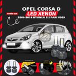 Furens Opel Corsa D 2006-2014 Sis Farı Uyumlu Şimşek Etkili LED Xenon Premium Series H9005 - Beyaz