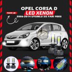 Furens Opel Corsa D 2006-2014 Sis Farı Uyumlu Şimşek Etkili LED Xenon Pro Series H9005 - Beyaz