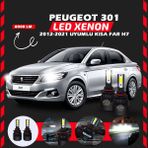 Furens Peugeot 301 2012-2021 Kısa Far Uyumlu Şimşek Etkili LED Xenon Light Series H7 - Beyaz