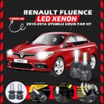 Furens Renault Fluence 2010-2016 Uzun Far Uyumlu Şimşek Etkili Led Xenon Premium Series H7 - Beyaz