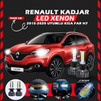Furens Renault Kadjar 2015-2020 Kısa Far Uyumlu Şimşek Etkili LED Xenon Pro Series H7 - Beyaz