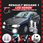 Furens Renault Megane 1 1995-2003 Sis Farı Uyumlu Şimşek Etkili LED Xenon Performance Series H1 - Beyaz