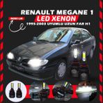Furens Renault Megane 1 1995-2003 Uzun Far Uyumlu Şimşek Etkili LED Xenon Light Series H1 - Beyaz