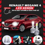 Furens Renault Megane 4 2016-2021 Kısa Far Uyumlu Şimşek Etkili LED Xenon Performance Series H7 - Beyaz