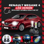 Furens Renault Megane 4 2016-2021 Kısa Far Uyumlu Şimşek Etkili LED Xenon Pro Series H7 - Beyaz