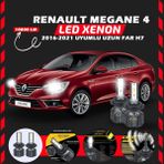 Furens Renault Megane 4 2016-2021 Uzun Far Uyumlu Şimşek Etkili LED Xenon Premium Series H7 - Beyaz