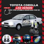 Furens Toyota Corolla Efsane Kasa Uzun Kısa Far Uyumlu Şimşek Etkili LED Xenon Pro Series H4