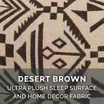 Furhaven Yedek Yatak Örtüsü Peluş & Güneybatı Kilim Dekor Kanepe Tarzı, Makinede Yıkanabilir - Çöl Kahverengi, (Xx-Large)