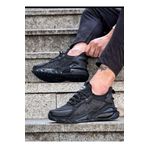 Furkan Fkn Shoes Siyah Erkek Günlük Balon Taban Ortopedi Sneaker Ayakkabı