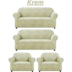 Furkan Ticaret 3+3+1+1dokuma Jakar Koltuk Örtüsü. Lastikli, Esnek, Yıkanabilir Koltuk, Kanepe, Çekyat Örtüsü/kılıfı - Antrasit - 180 x 230 cm
