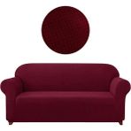 Furkan Ticaret Bambu Likrali Koltuk Örtüsü_3 Kişilik Kanepe, Çekyat Örtüsü_ Lastikli Esnek Yikanabilir Kılıf_1 Adet - Antrasit - 180 x 230 cm